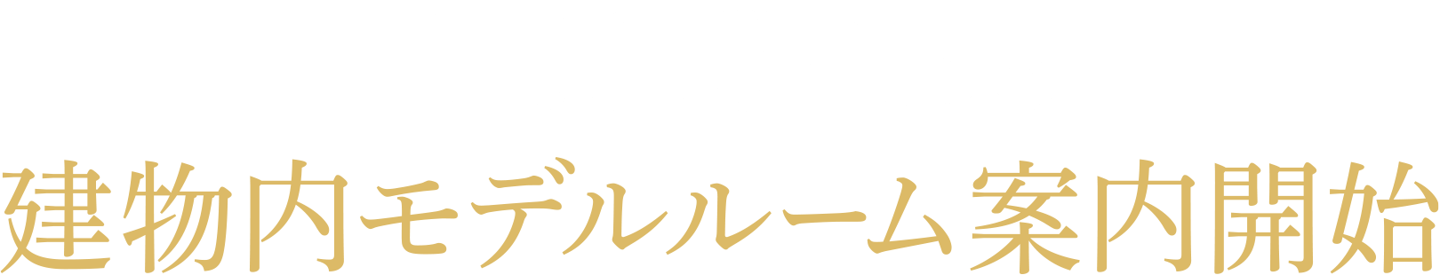 11月10日（日）より建物内モデルルーム公開