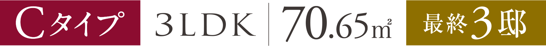 Cタイプ最終3邸
