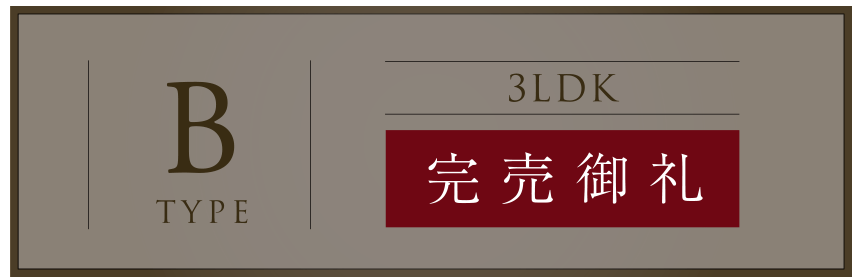 B TYPE 完売御礼